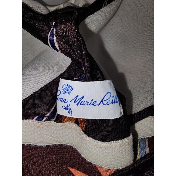 Vintage 1960s Rose Marie Reid Eyelet Keyhole Back Swimsuit Bathing Suit Size 14 - Picture 10 of 11